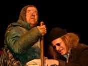 Steve in Beckett in rehearsal