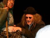 Steve in Beckett in rehearsal