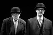 Steve in Beckett in rehearsal
