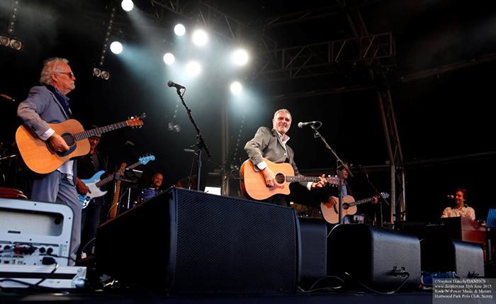 Steve with Jim and Barry and band at Rock 'N Horsepower festival