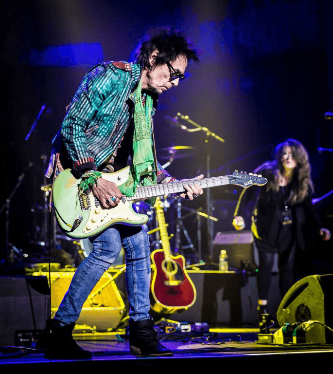 Earl Slick with Lisa Ronson