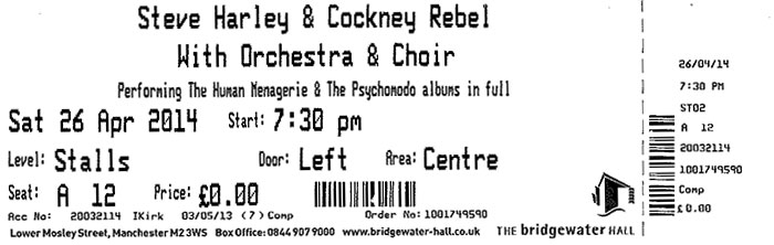 Manchester Ticket