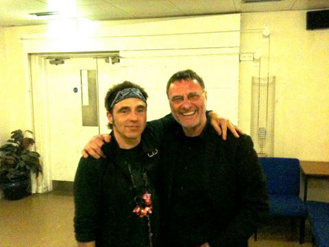 Steve and Nils, backstage, St Albans Arena