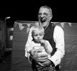 Steve Harley with grandson, Cameron, backstage Glastonbury 2017