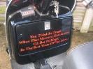 The glovebox of Mik Boon's scooter 