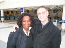 Steve and Ruby Turner at Bergen Airport, Norway, May 06.