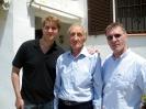 Three generations: SH with his dad, Ron, and son, Kerr, May 2009