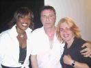Steve with Gwen Dickie and Anita Booth, organiser of the Silverstone function