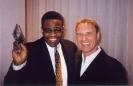 Steve with the Reverend Al Green (holding a copy of 'More Than Somewhat')