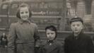 Sandra (11), Kevin (7) and Stephen Nice (9) at Trafalgar Square in 1960