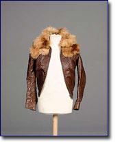 Red Fox fur collar/Leather jacket