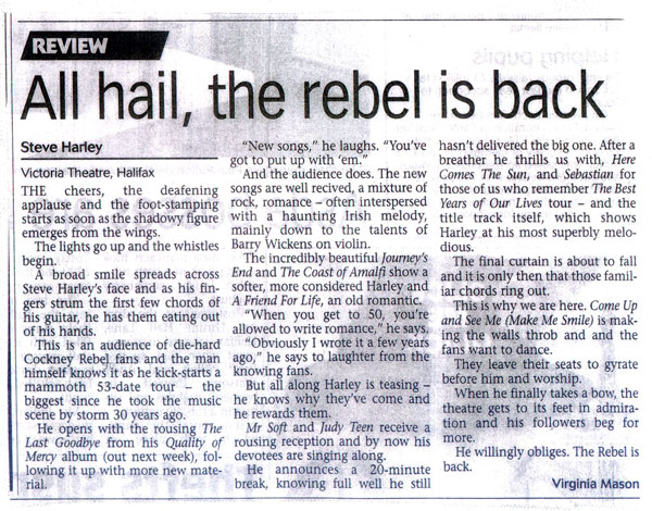 Review of Halifax Performance - September 2005