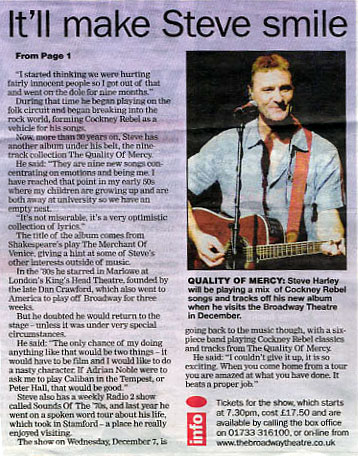 Peterborough Evening Telegraph Feature